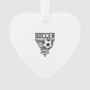 Vintage-Fußball-Triangel-Abzeichen-Shirt-Design (2 Ornament