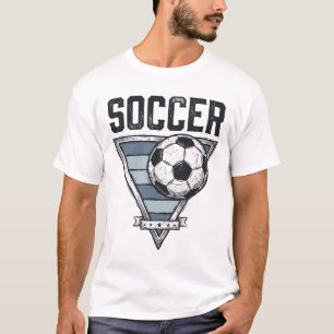 Vintage-Fußball-Triangel-Abzeichen-Shirt-Design (2 T-Shirt