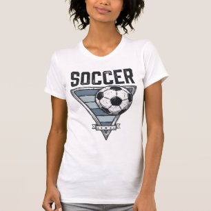 Vintage-Fußball-Triangel-Abzeichen-Shirt-Design (2 T-Shirt
