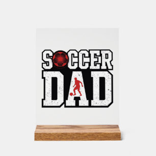 Vintage Fußball-Vater abgenutzte Sport-Typografie- Acrylschild