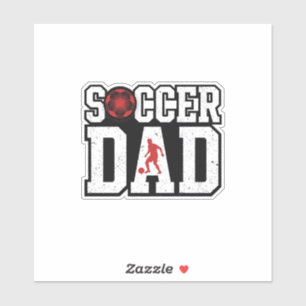 Vintage Fußball-Vater abgenutzte Sport-Typografie- Aufkleber