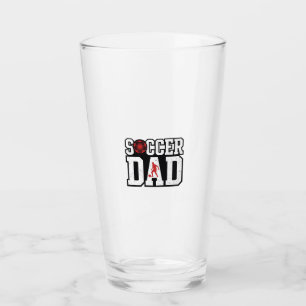 Vintage Fußball-Vater abgenutzte Sport-Typografie- Glas