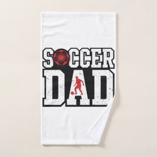 Vintage Fußball-Vater abgenutzte Sport-Typografie- Handtuch