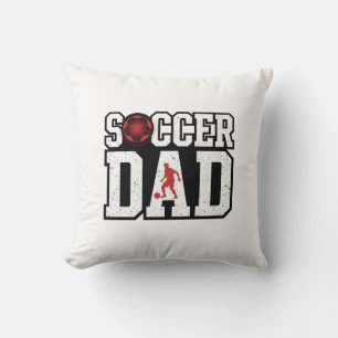 Vintage Fußball-Vater abgenutzte Sport-Typografie- Kissen