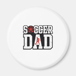 Vintage Fußball-Vater abgenutzte Sport-Typografie- Magnet