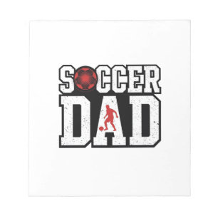 Vintage-Fußball-Vater abgenutzte Sport-Typografie- Notizblock