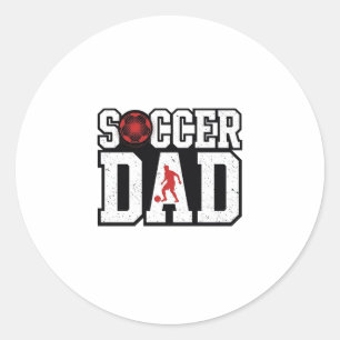 Vintage Fußball-Vater abgenutzte Sport-Typografie- Runder Aufkleber