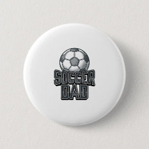 Vintage Fußball-Vater Fett Schrift T-Shirt Design_ Button
