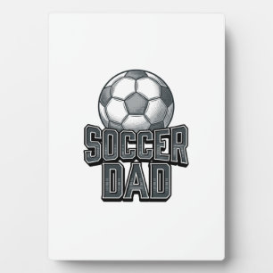 Vintage Fußball-Vater Fett Schrift T-Shirt Design_ Fotoplatte