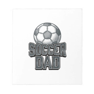 Vintage Fußball-Vater Fett Schrift T-Shirt Design_ Notizblock
