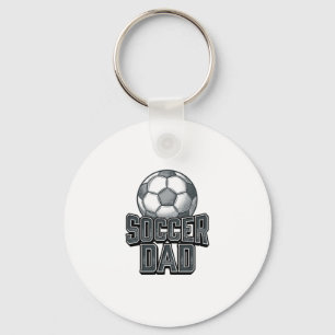 Vintage Fußball-Vater Fett Schrift T-Shirt Design_ Schlüsselanhänger