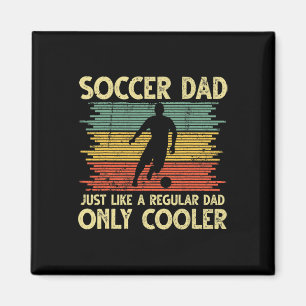 Vintage Fußball-Vater, genau wie ein normaler Vate Magnet