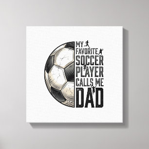 Vintage-Fußball-Vater-Gravur-Zitat-Vektordesign_1 Leinwanddruck