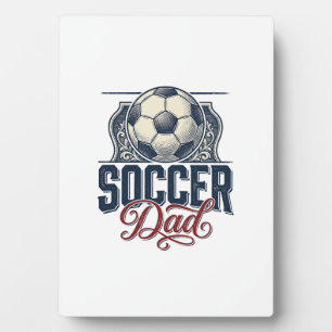 Vintage Fußball-Vater-Shirt-Design_1 Fotoplatte