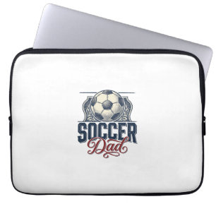 Vintage Fußball-Vater-Shirt-Design_1 Laptopschutzhülle