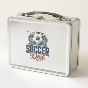 Vintage Fußball-Vater-Shirt-Design_1 Metall Brotdose