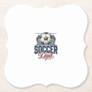 Vintage Fußball-Vater-Shirt-Design_1 Untersetzer