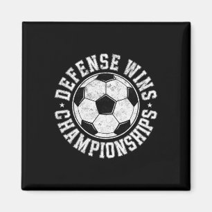 Vintage Fußball-Verteidiger gewinnt Meisterschafte Magnet
