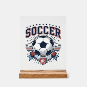 Vintage-Fußball-Wappen-Shirt-Design_1 Acrylschild