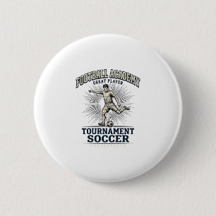 Vintage Fußballakademie-Turnier-Spielertrikot (2) Button