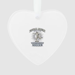 Vintage Fußballakademie-Turnierspieler-Shirt (2) Ornament