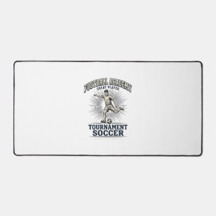 Vintage Fußballakademie-Turnierspieler-Shirt (2) Schreibtischunterlage
