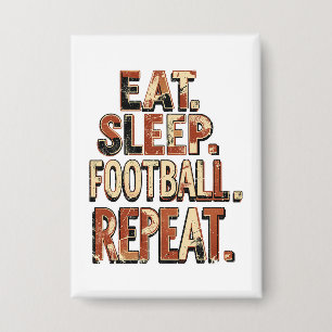 Vintage-Fußballfan-Design Retro-Fußballgrafik Button