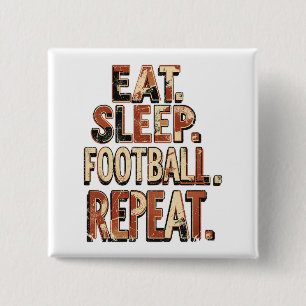 Vintage-Fußballfan-Design Retro-Fußballgrafik Button