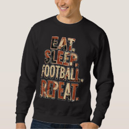 Vintage-Fußballfan-Design | Retro-Fußballgrafik Sweatshirt