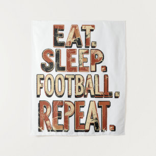 Vintage-Fußballfan-Design   Retro-Fußballgrafik Wandteppich