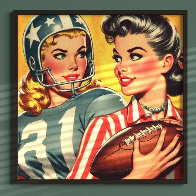 Vintage Fußballmädchen Poster (Von Creator hochgeladen)