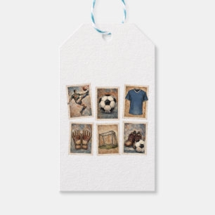 Vintage-Fußballmarken Fußball-Sammlung Geschenkanhänger
