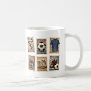 Vintage-Fußballmarken Fußball-Sammlung Kaffeetasse