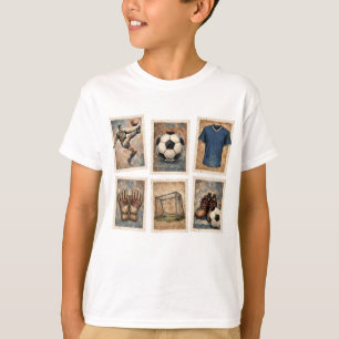 Vintage-Fußballmarken Fußball-Sammlung T-Shirt