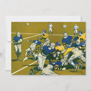 Vintage-Fußballspiel, Gold- gegen Blaue Mannschaft