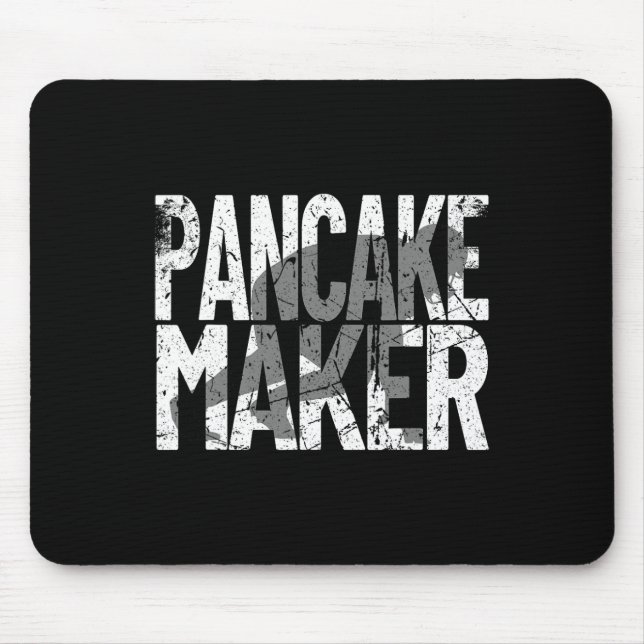 Vintage-Fußballspieler-Meme-Lineman-Pfannkuchenmac Mousepad (Vorne)