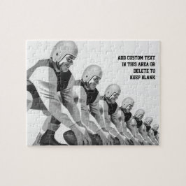 Vintage Fußballspieler, Quarterback Puzzle