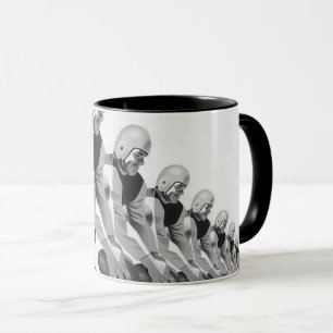 Vintage Fußballspieler, Quarterback Tasse