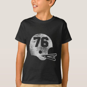 Vintage-Fußballtrikot Nummer 76 Spielernummer T-Shirt