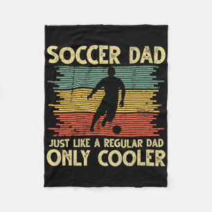 Vintage Fußballvater, genau wie ein normaler Vater Fleecedecke