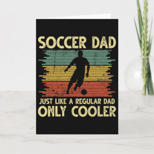 Vintage Fußballvater, genau wie ein normaler Vater Karte