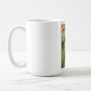 Vintage futuristische Marsgarten-Szene Kaffeetasse