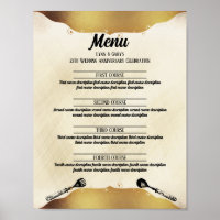 Vintage-Gabel-Löffel-falsches Gold-Event-Catering-
