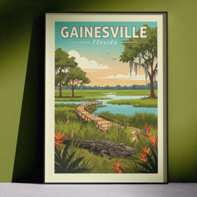 Vintage Gainesville Florida Poster (Von Creator hochgeladen)