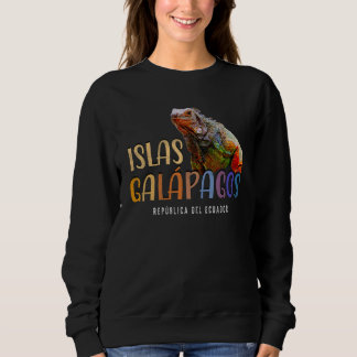Vintage Galapagos-Inseln Ecuador Iguana Islas Gal Sweatshirt