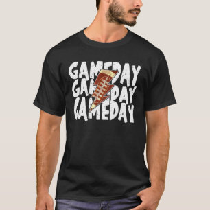 Vintage Game Day Football Blitz Funny Tee