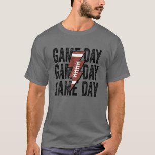 Vintage Game Day Football Blitz Funny Tee