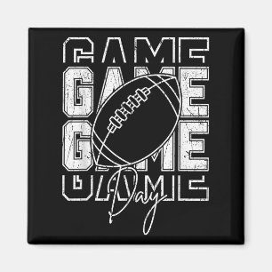 Vintage Game Day Football Lustig Gameday Mannschaf Magnet