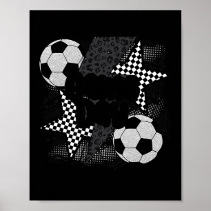 Vintage Game Day Fußball Blitz Funny Team Poster
