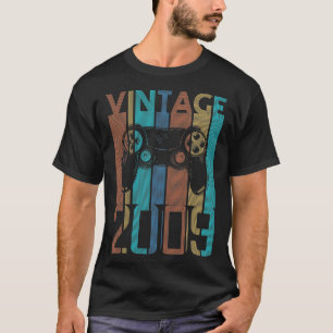 Vintage Gaming-Geschenke 2009 für 13-jähriges Boy T-Shirt